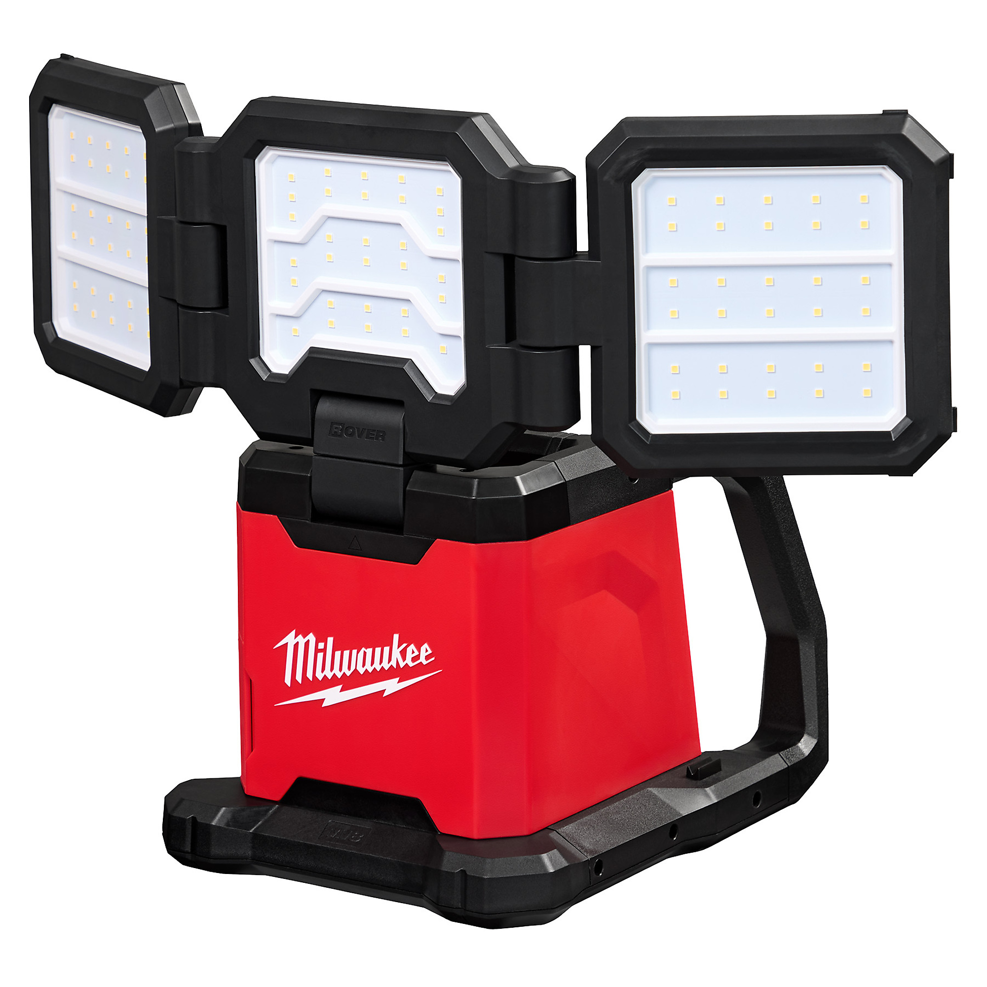 Milwaukee M18™ ROVER™, M18 ROVER Dual Power Triple-Panel Flood Area Light, Light Output 4500 lumen, Model# 2368-20